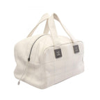 Chanel Handbag Choco Bar Boston Bag White Caviar Leather — view 2