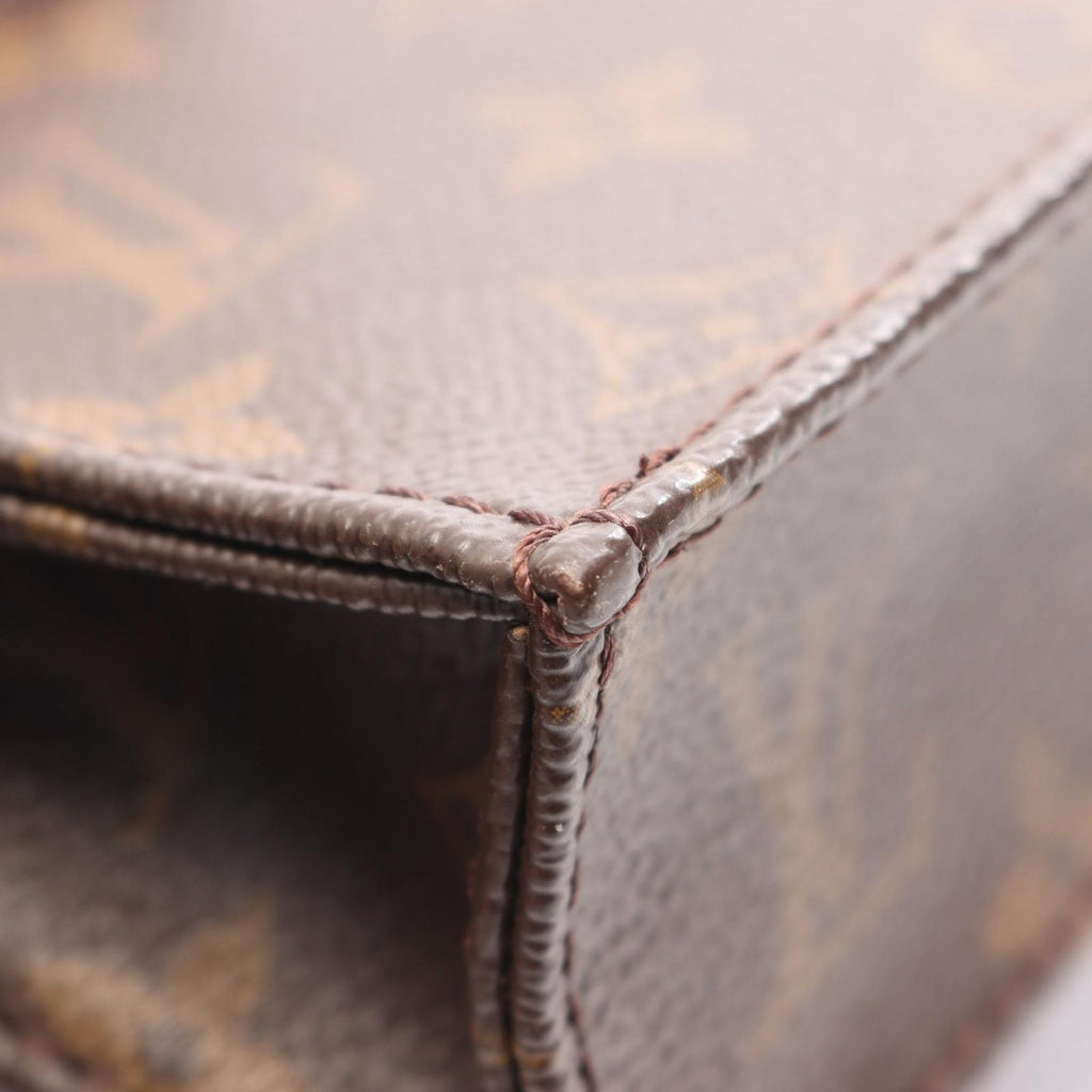 Louis Vuitton Petite Sac Plat Monogram 2-Way Canvas Leather Handbag — view 7