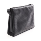 Chanel Shoulder Bag Quilted Black Lambskin — view 2