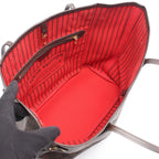 Louis Vuitton Tote Bag Neverfull MM Damier Ebene Cerise Canvas Leather — view 3