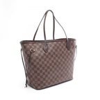 Louis Vuitton Tote Bag Neverfull MM Damier Ebene Cerise Canvas Leather — view 2