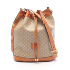 Celine Shoulder Bag Macadam Canvas Leather Bag Cross