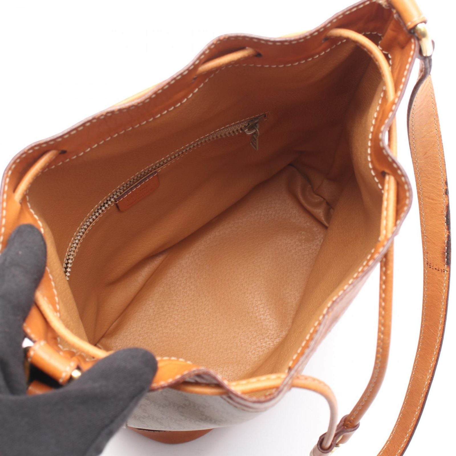 Celine Shoulder Bag Macadam Canvas Leather Bag Cross — view 3