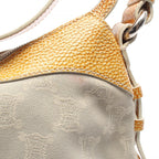 Celine Shoulder Bag Paris Macadam Canvas Leather — view 5
