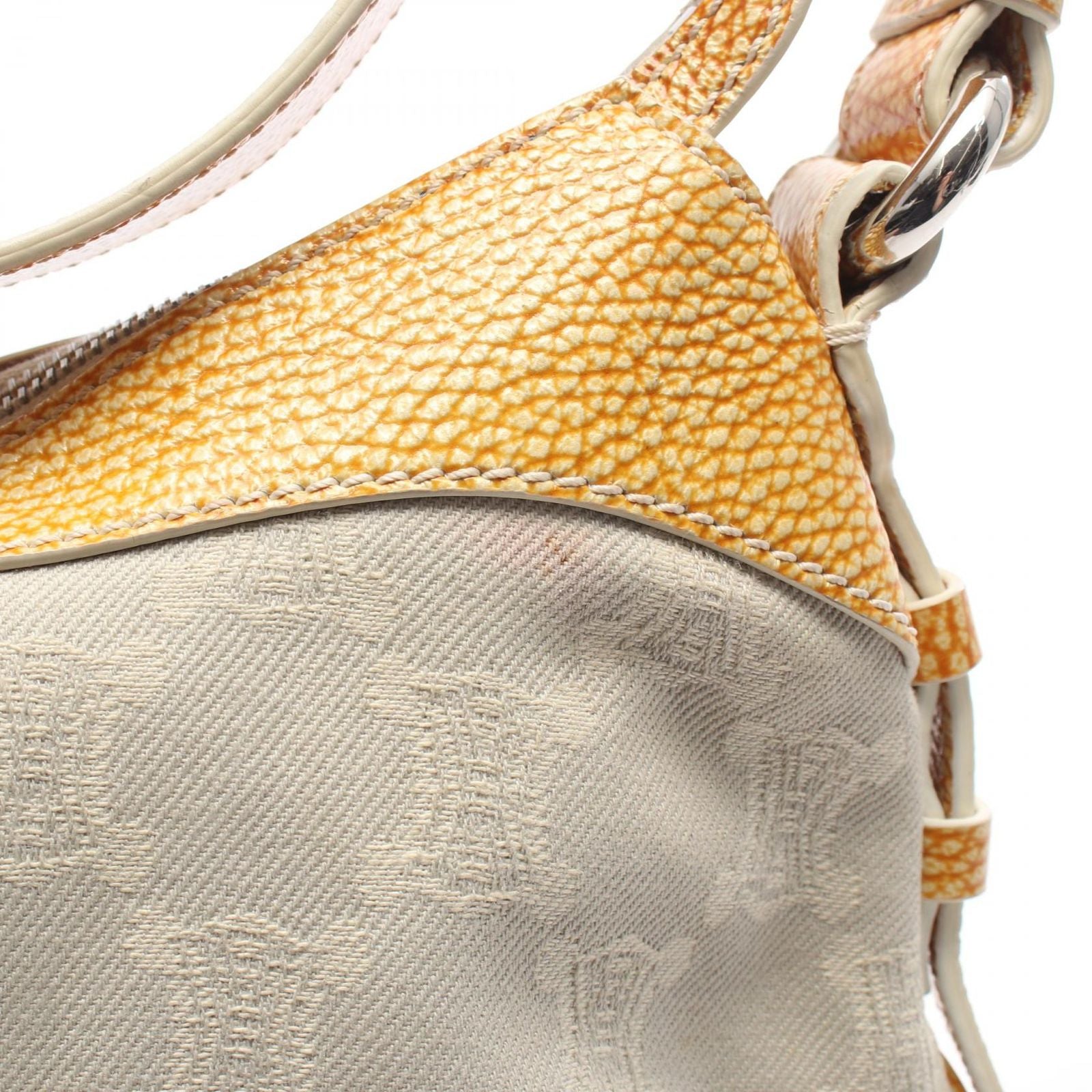 Celine Shoulder Bag Paris Macadam Canvas Leather — view 5