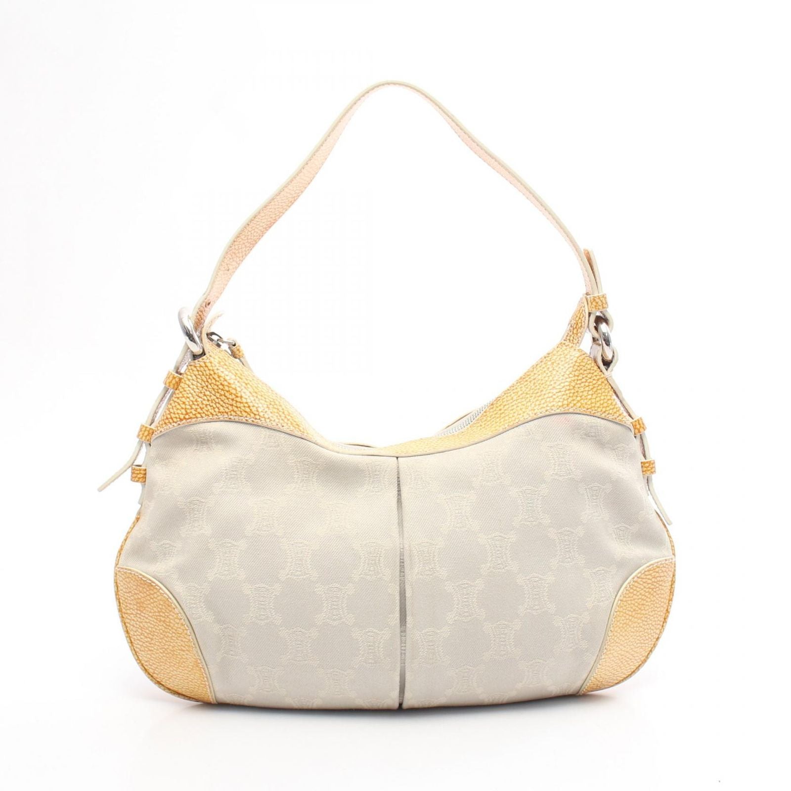 Celine Shoulder Bag Paris Macadam Canvas Leather