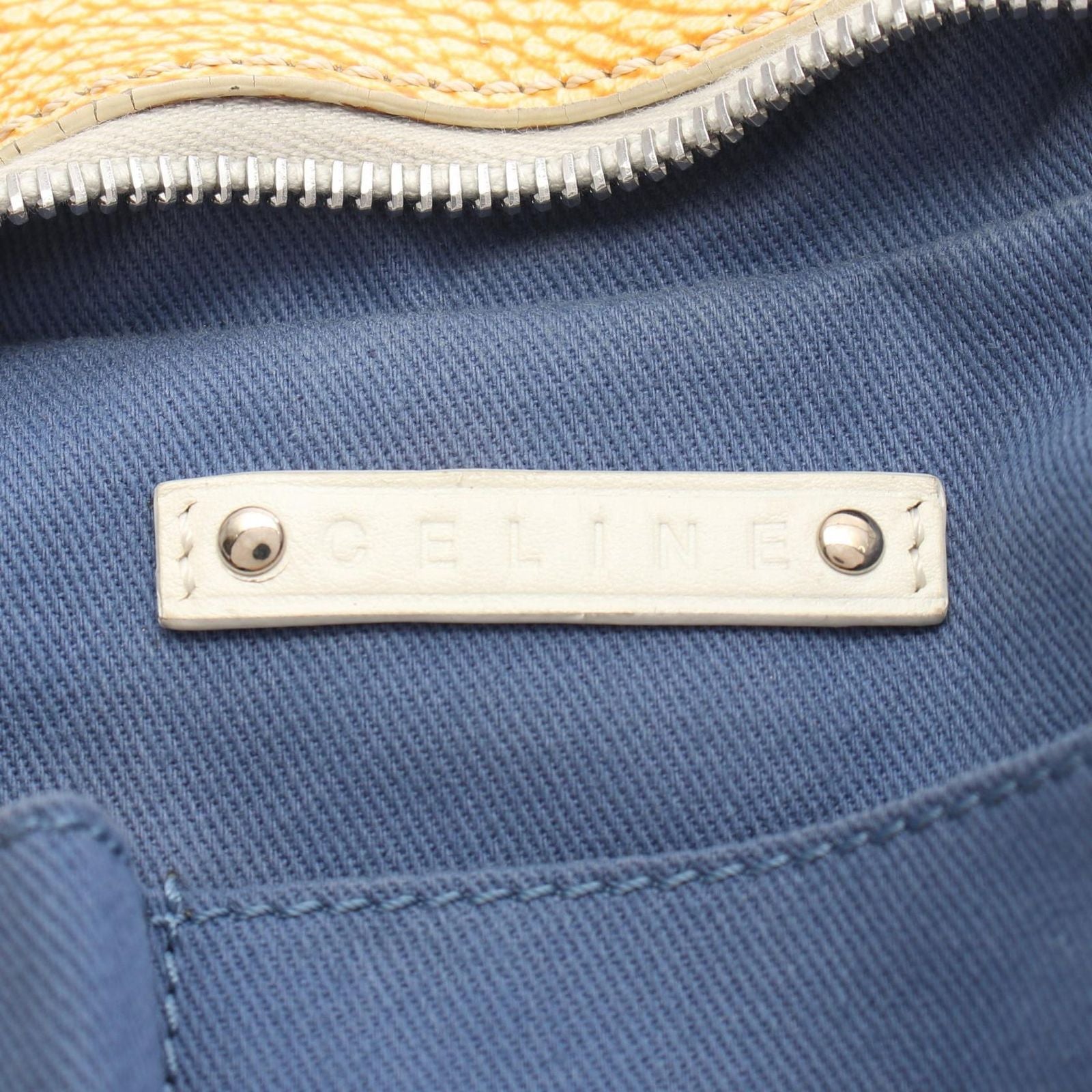 Celine Shoulder Bag Paris Macadam Canvas Leather — view 4