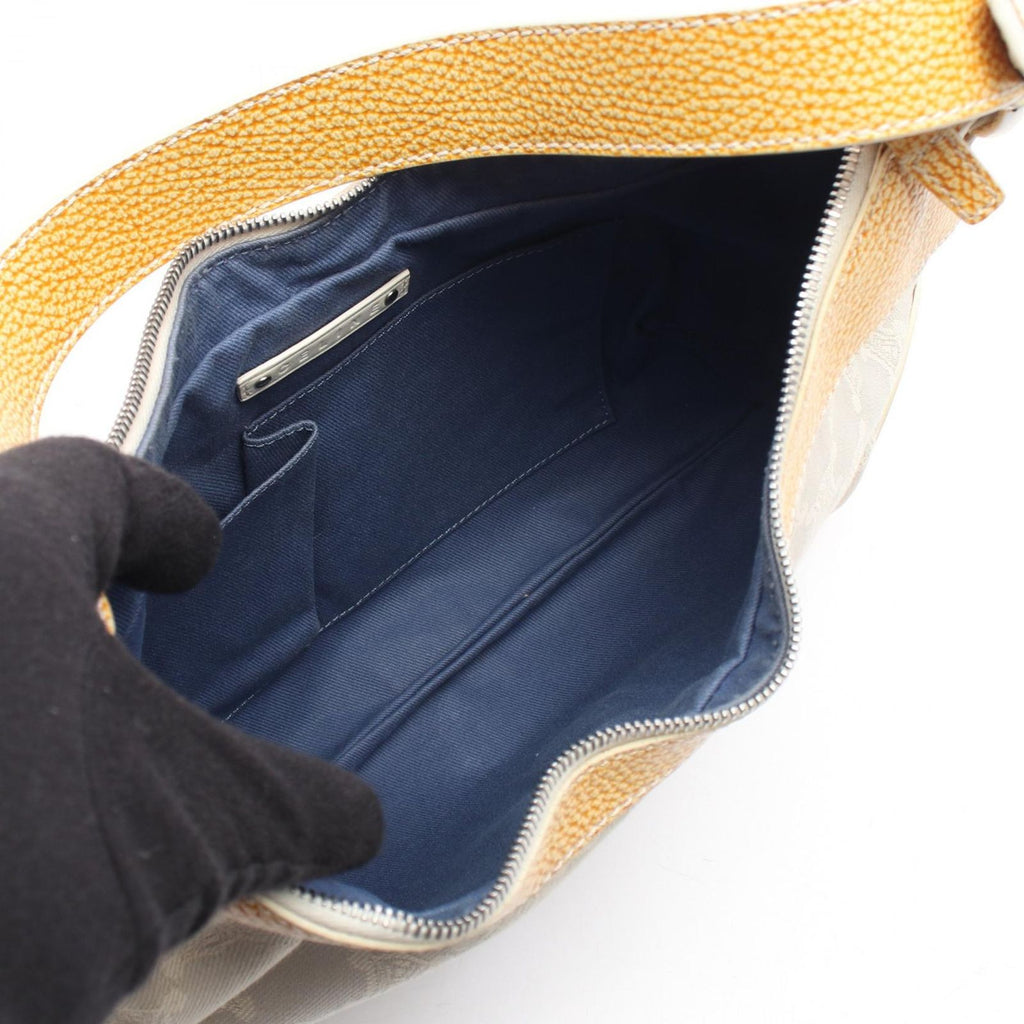 Celine Shoulder Bag Paris Macadam Canvas Leather — view 3