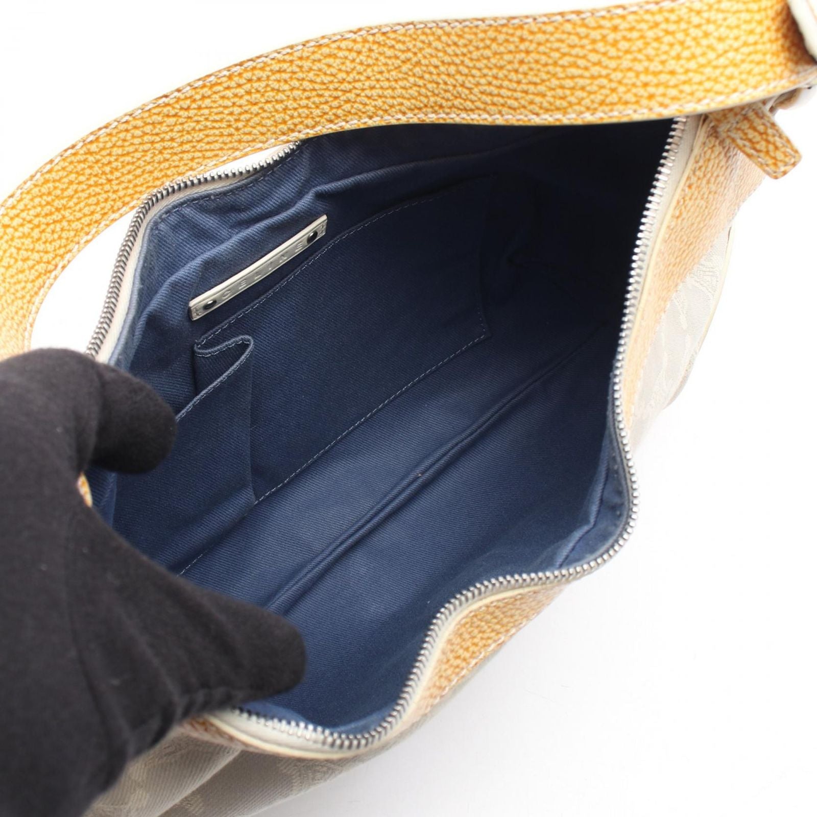 Celine Shoulder Bag Paris Macadam Canvas Leather — view 3
