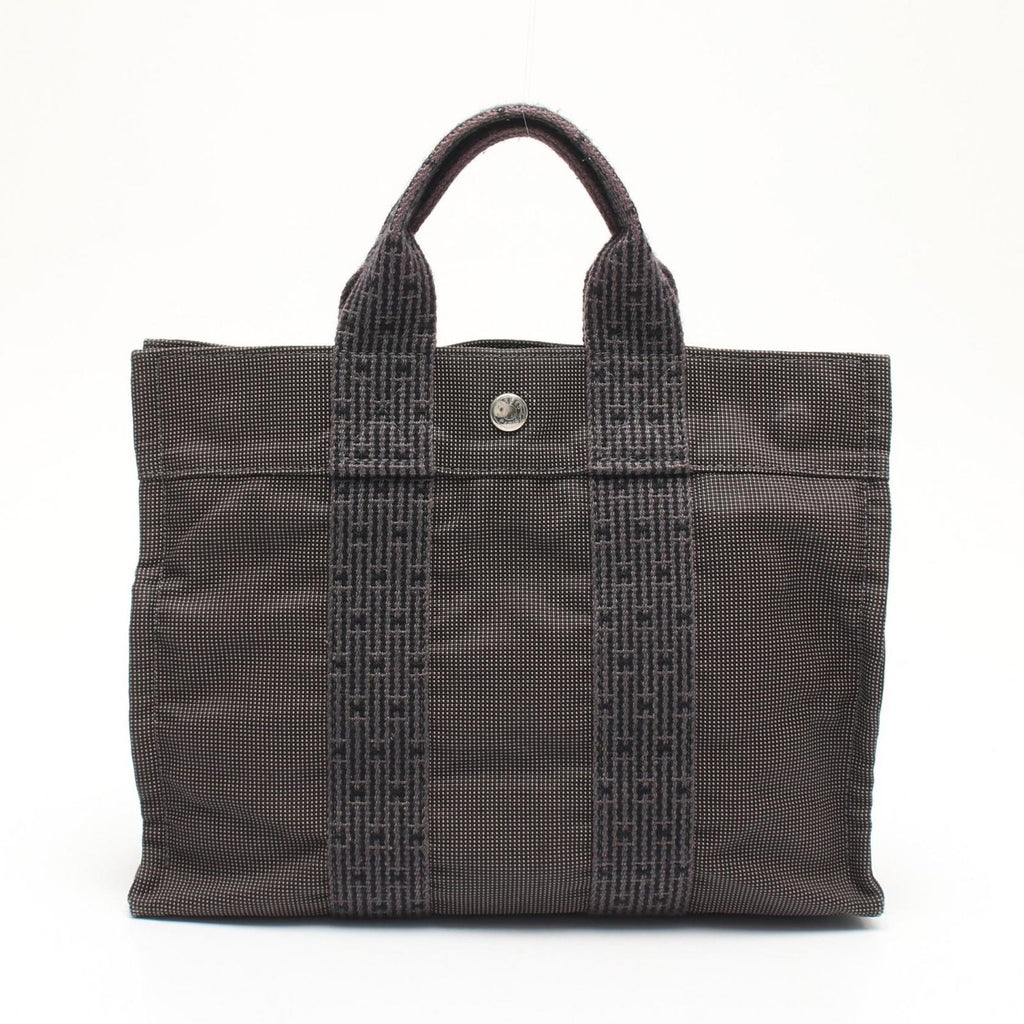 Hermes Tote Bag Her Line PM Gray Canvas