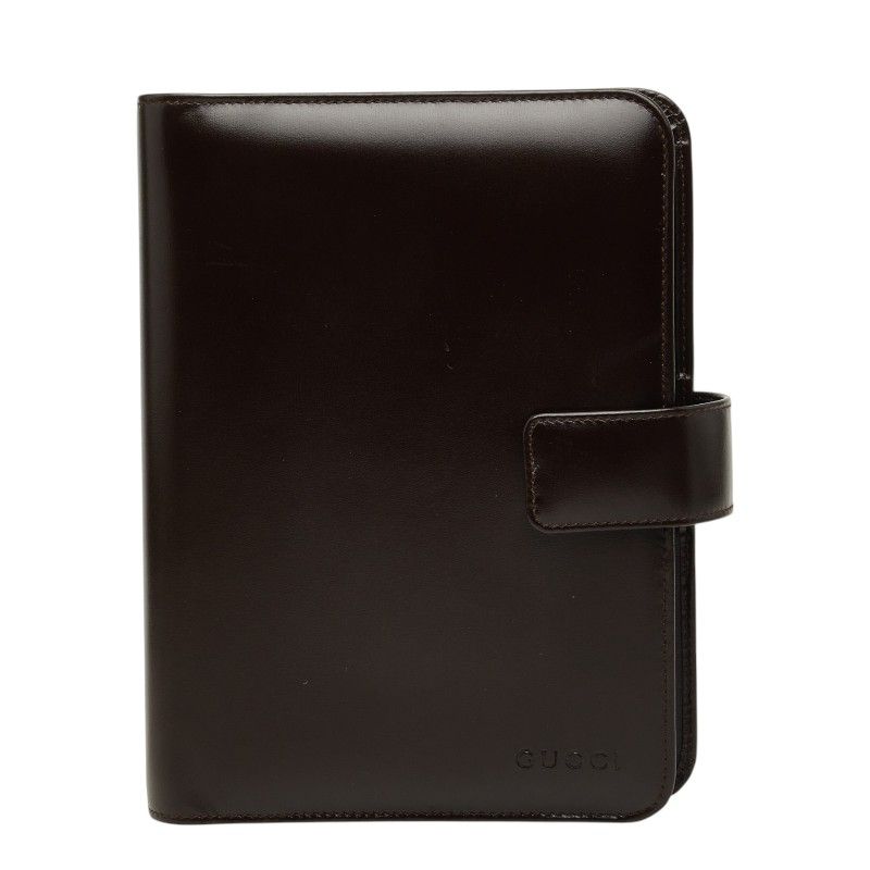 Gucci Life Organizer System Notebook 031 Brown Leather Agenda