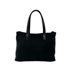 Prada Tessuto Nylon Leather Handbag Mini Tote Black — view 3