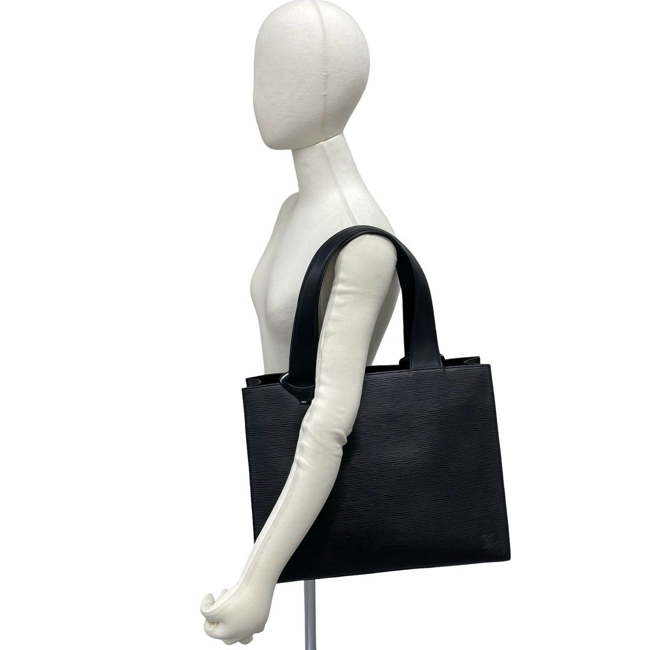 Louis Vuitton Vintage Gemo Epi Leather Tote Shoulder Bag Noir — view 2