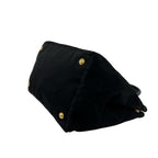 Prada Triangle Logo Nylon Leather 2-Way Mini Tote Shoulder Bag Black — view 8