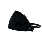 Prada Triangle Logo Nylon Leather 2-Way Mini Tote Shoulder Bag Black — view 6