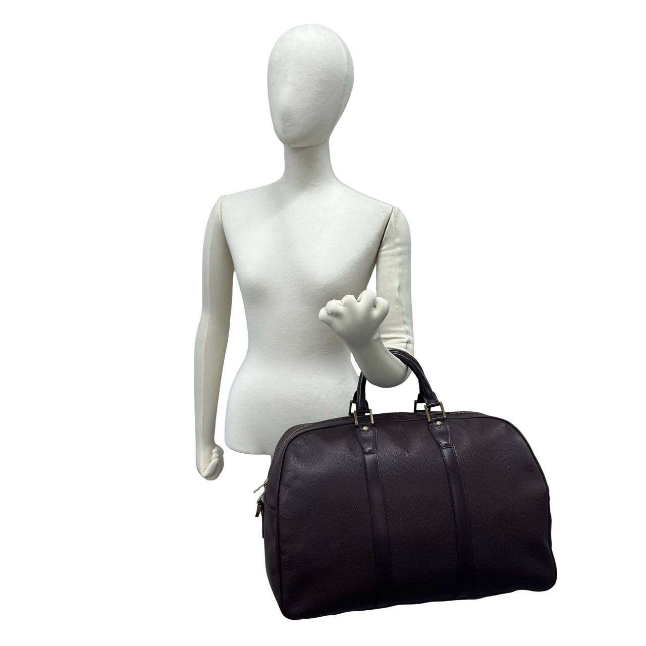 Louis Vuitton Vintage Kendal PM Taiga Leather 2-Way Boston Bag Acajou — view 2