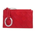 Bottega Veneta Maxi Intrecciato Leather Red Coin Case