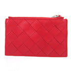 Bottega Veneta Maxi Intrecciato Leather Red Coin Case — view 3