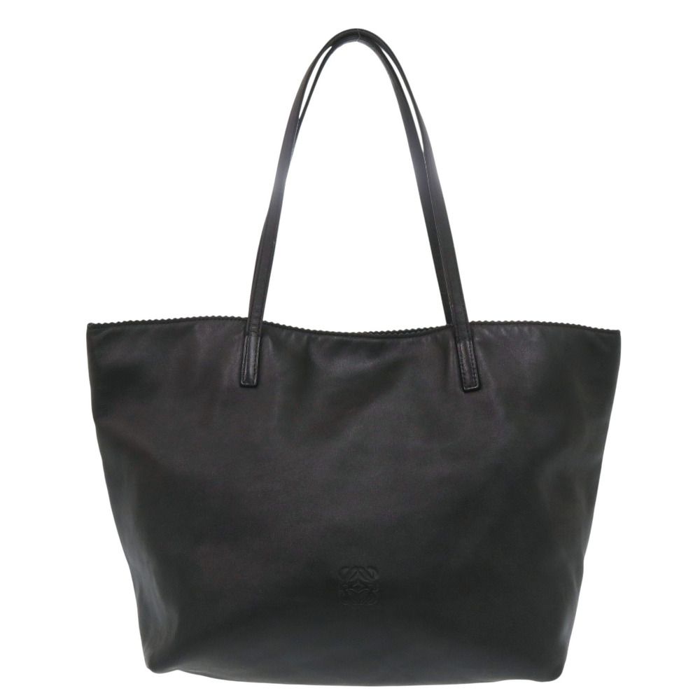 Loewe Nappa Anagram Leather Black Tote Bag