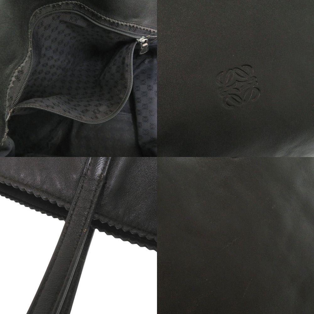 Loewe Nappa Anagram Leather Black Tote Bag — view 7