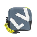 Louis Vuitton Square Pouch Color Blocks Taurillon Leather Blue Gray Yellow Charm