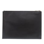 Saint Laurent Paris Leather Black Star Clutch Bag — view 2