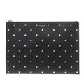 Saint Laurent Paris Leather Black Star Clutch Bag