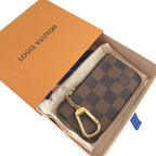 Louis Vuitton Damier Pochette Cles Brown Coin Case — view 2