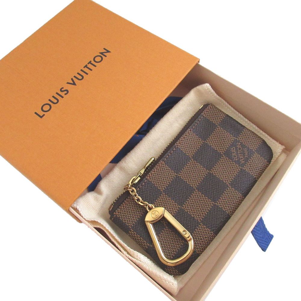 Louis Vuitton Damier Pochette Cles Brown Coin Case — view 2