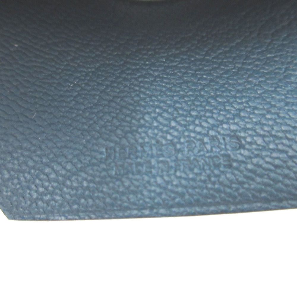 Hermes Years Veau Swift Navy Clochette with Key Ring Key Holder — view 5