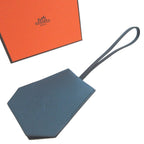 Hermes Years Veau Swift Navy Clochette with Key Ring Key Holder — view 2