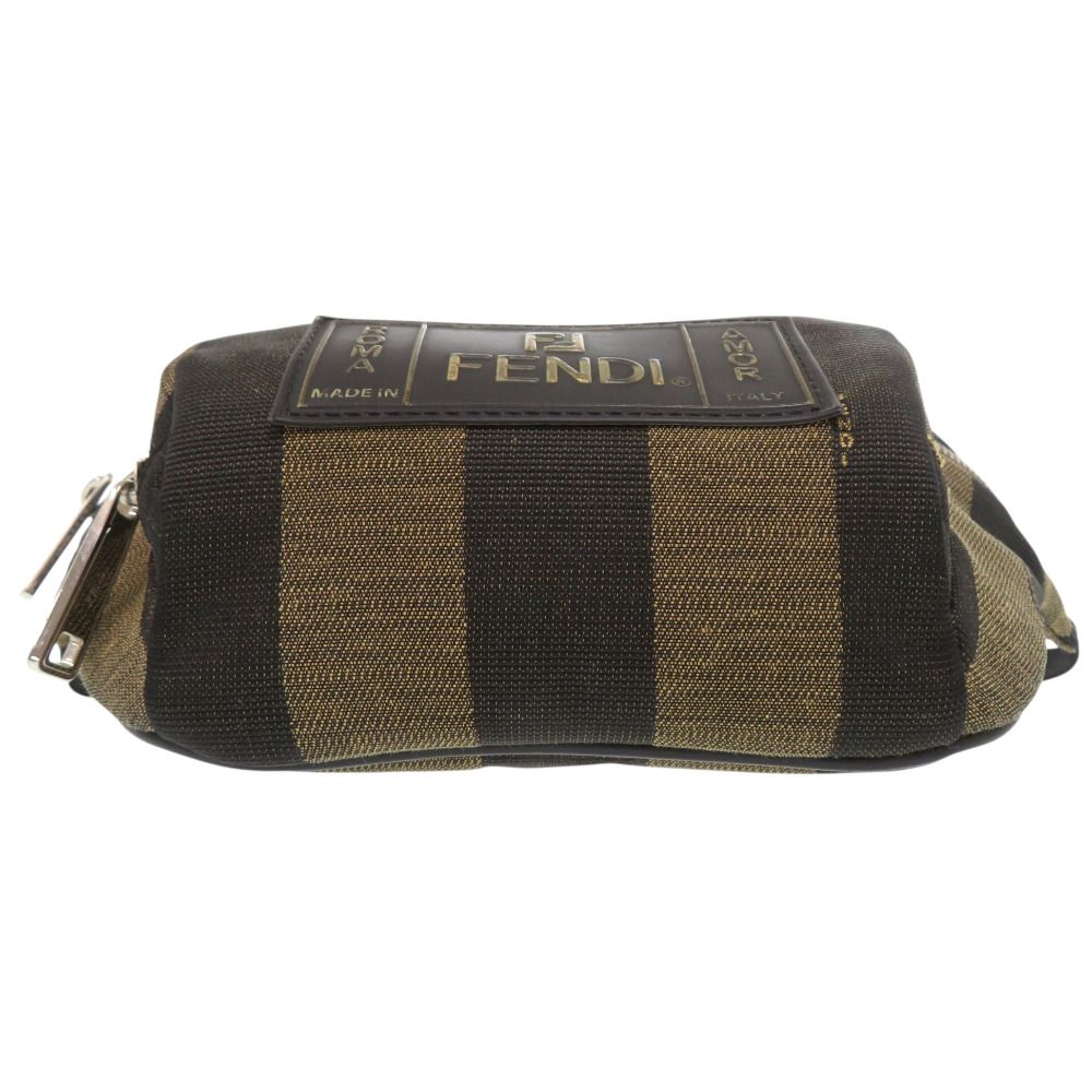 Fendi Pecan Canvas Brown Belt Bag — view 4