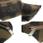 Fendi Pecan Canvas Brown Belt Bag — view 8