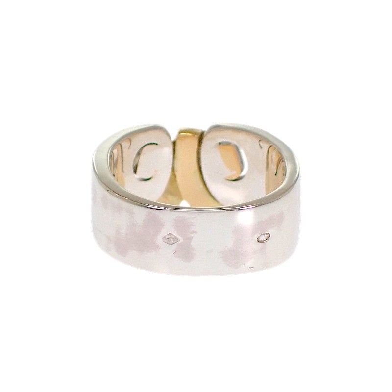 Hermes Raset Ring 52 Vintage 18k Yellow Gold 925 Sterling Silver — view 5