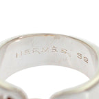 Hermes Raset Ring 52 Vintage 18k Yellow Gold 925 Sterling Silver — view 7