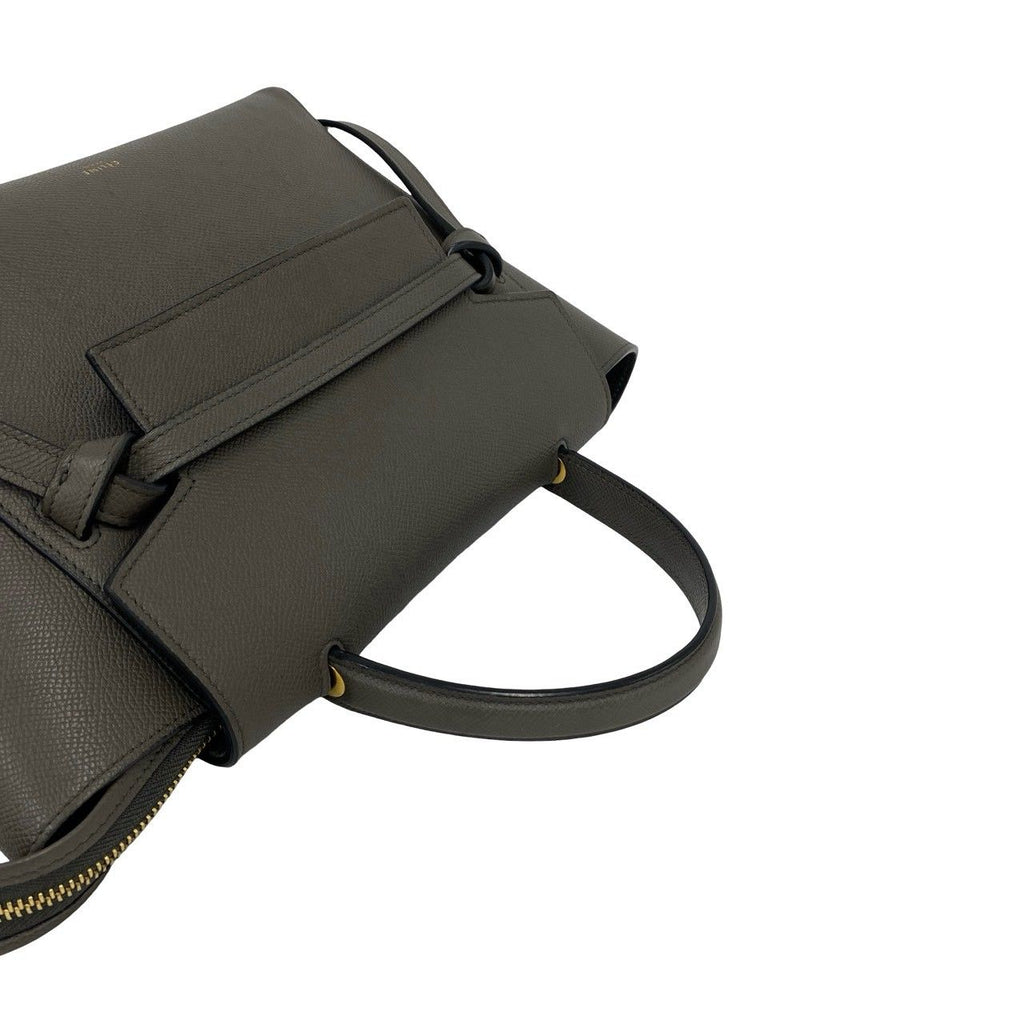 Celine Belt Bag Micro Leather 2-Way Mini Tote Gray — view 4