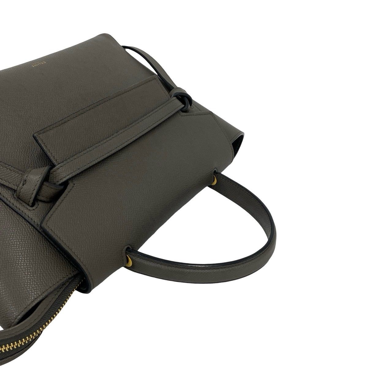 Celine Belt Bag Micro Leather 2-Way Mini Tote Gray — view 4