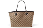 Gucci Tote Bag Shopping GG Canvas Beige Brown