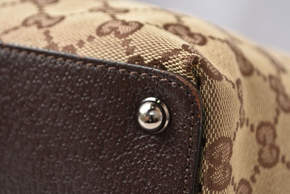 Gucci Tote Bag Shopping GG Canvas Beige Brown — view 7
