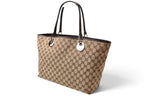 Gucci Tote Bag Shopping GG Canvas Beige Brown — view 2