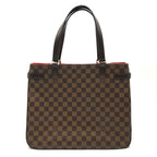 Louis Vuitton Damier Ebene Line Uzes Leather Tote Shoulder Bag Brown — view 3