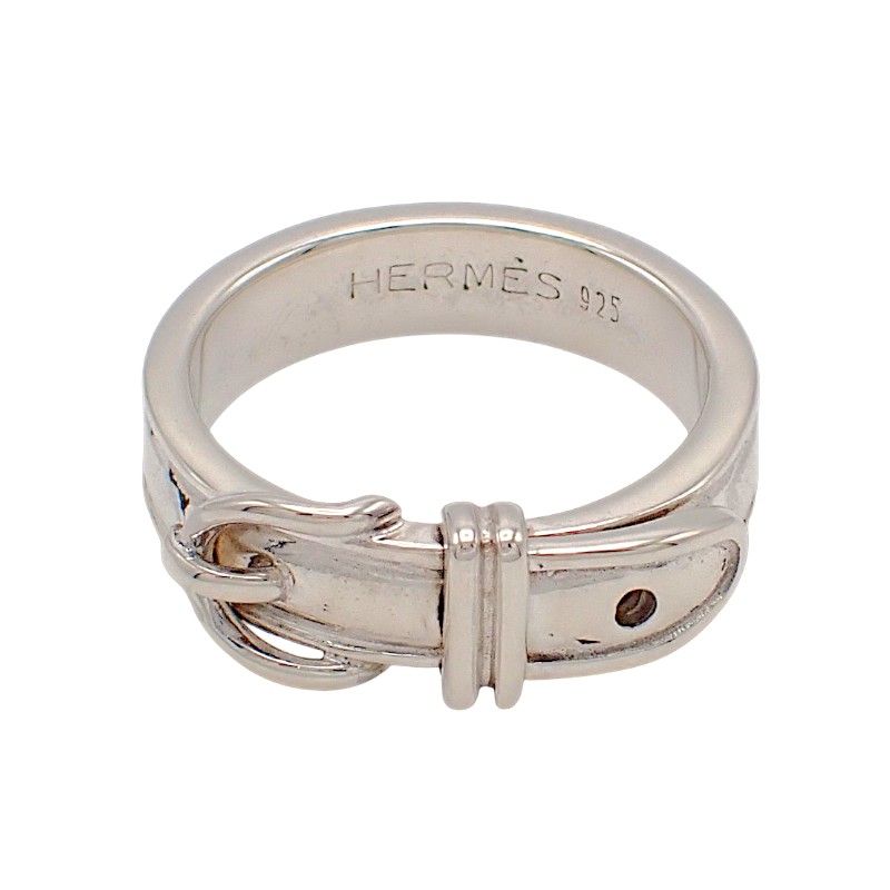 Hermes Ceinture Belt Ring 925 Sterling Silver Accessory — view 2