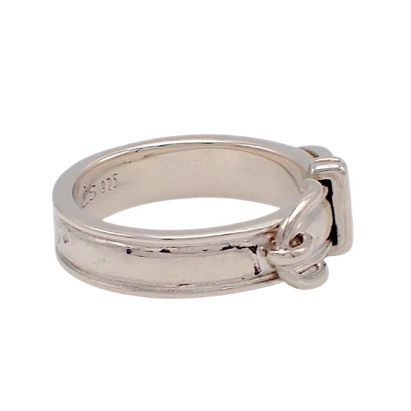 Hermes Ceinture Belt Ring 925 Sterling Silver Accessory — view 4