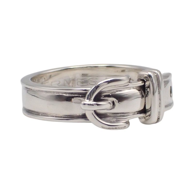 Hermes Ceinture Belt Ring 49 925 Sterling Silver Accessory — view 3