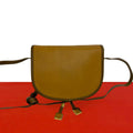 Loewe Vintage Anagram Logo Leather Mini Shoulder Bag Crossbody Pochette Brown