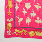 Hermes Carre 90 Silk la Danse Ballerina Scarf Pink — view 4
