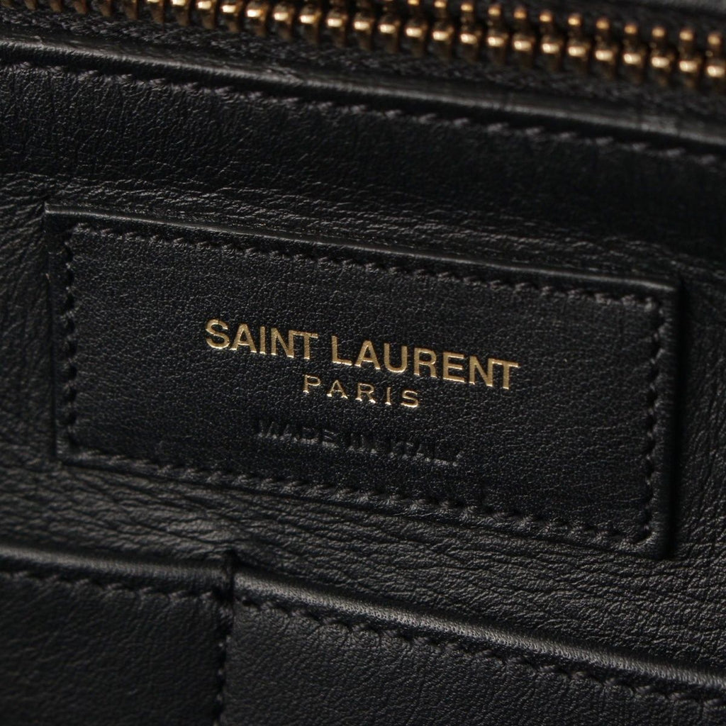 Saint Laurent Cabas Chic Line 2-Way Handbag Black — view 7