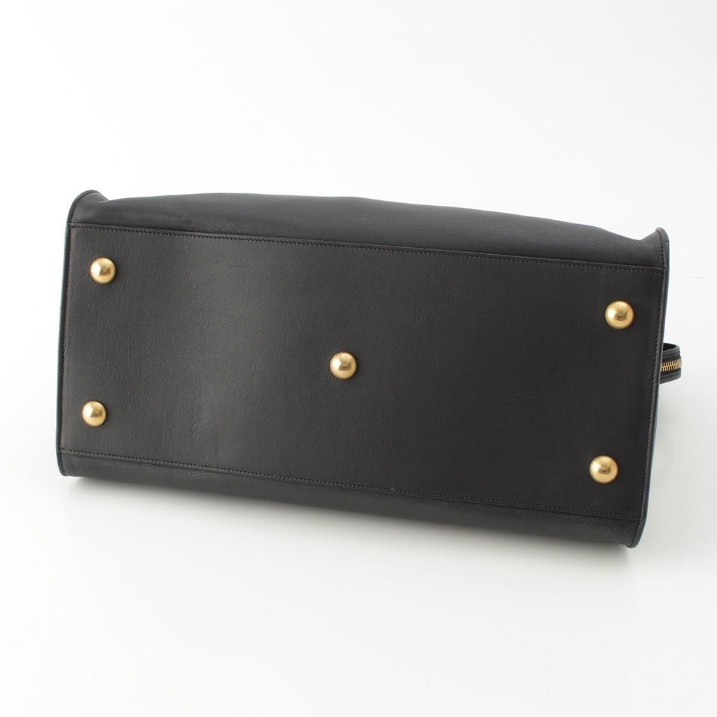 Saint Laurent Cabas Chic Line 2-Way Handbag Black — view 5