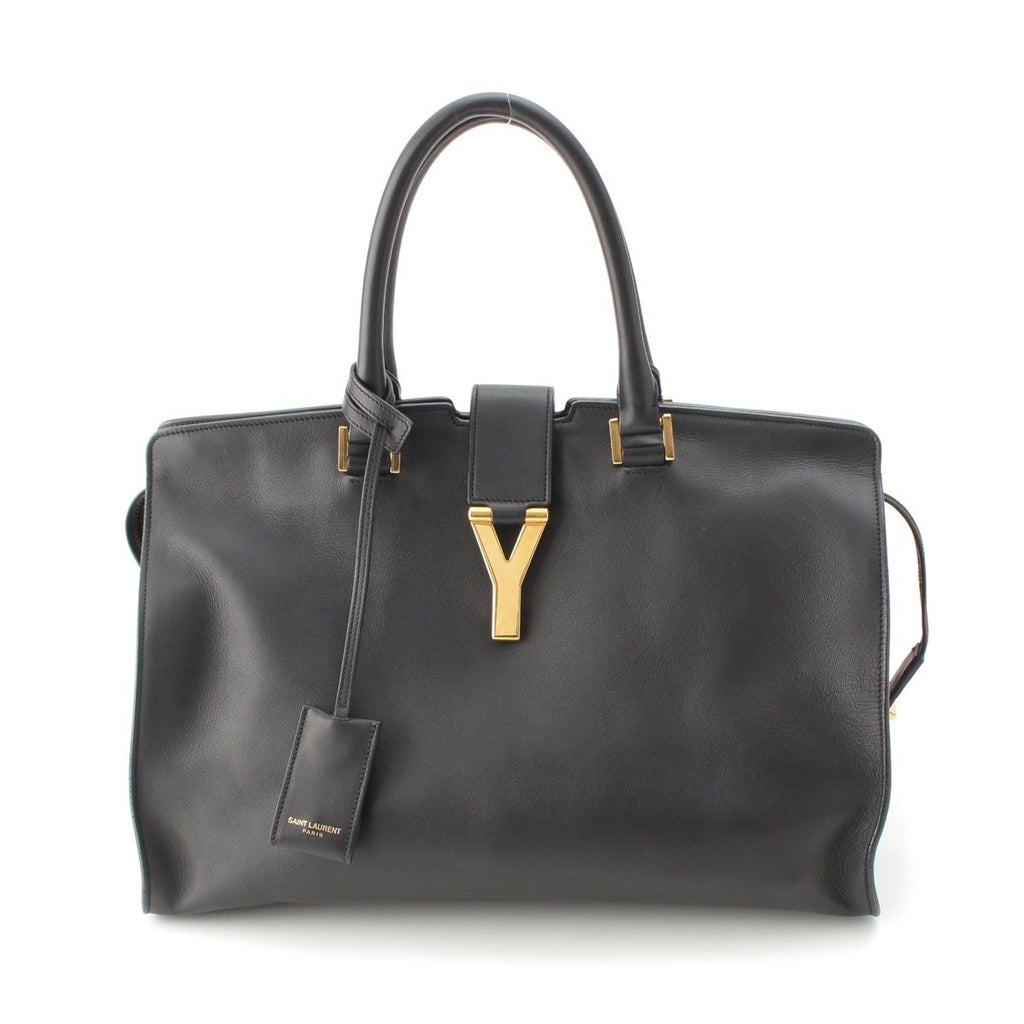 Saint Laurent Cabas Chic Line 2-Way Handbag Black
