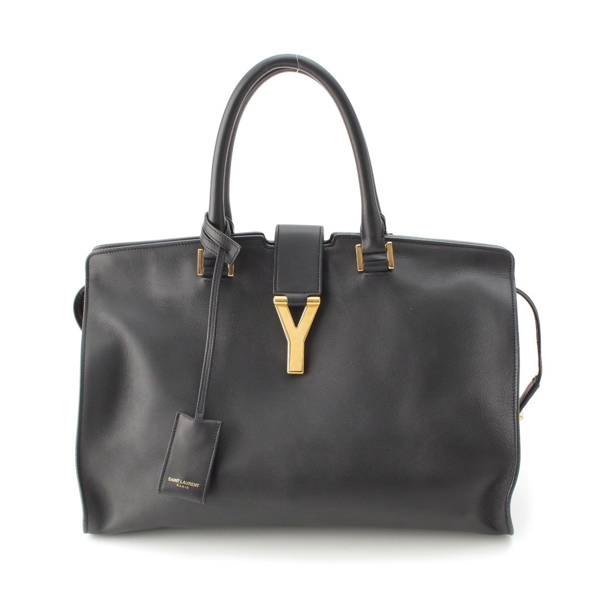 Saint Laurent Cabas Chic Line 2-Way Handbag Black